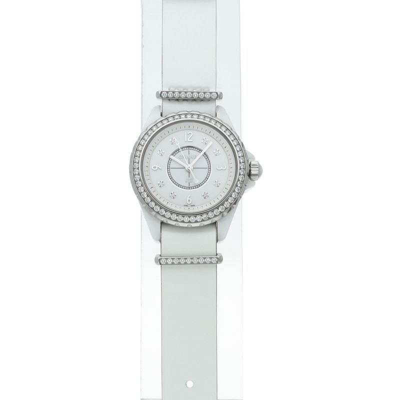 Chanel J12 12P Watch 33 Diamond Bezel Repair Book Band Ceramic — view 2