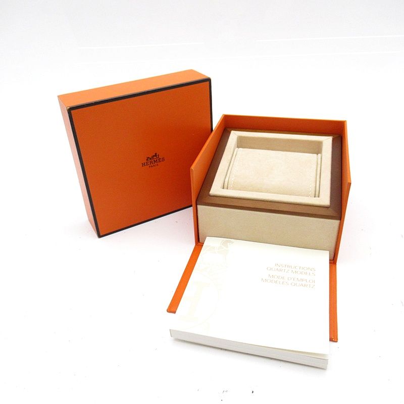 Hermes Clipper Nacre Watch Diamond Bezel Bracelet SS White — view 6