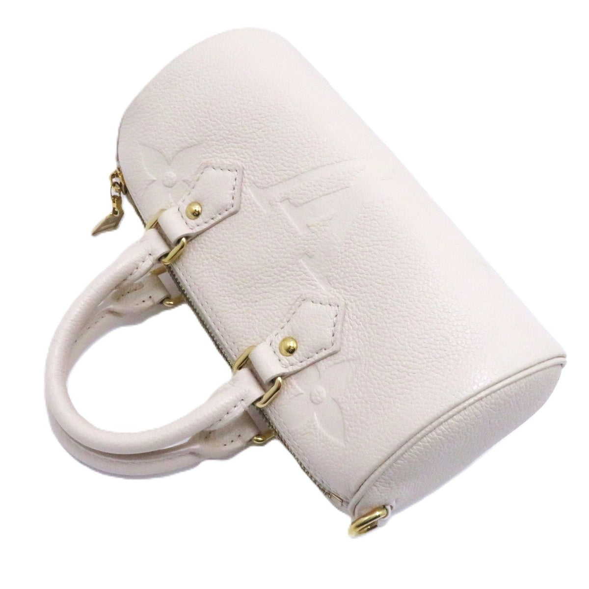 Louis Vuitton Papillon BB Monogram Empreinte Cream Handbag — view 3