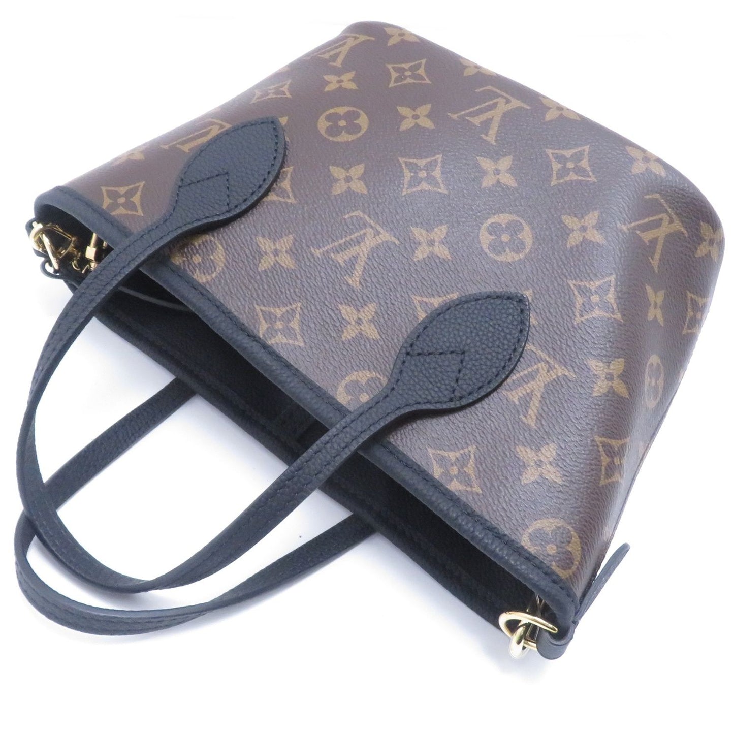 Louis Vuitton Neverfull Inside Out BB Monogram Black Handbag Canvas — view 3