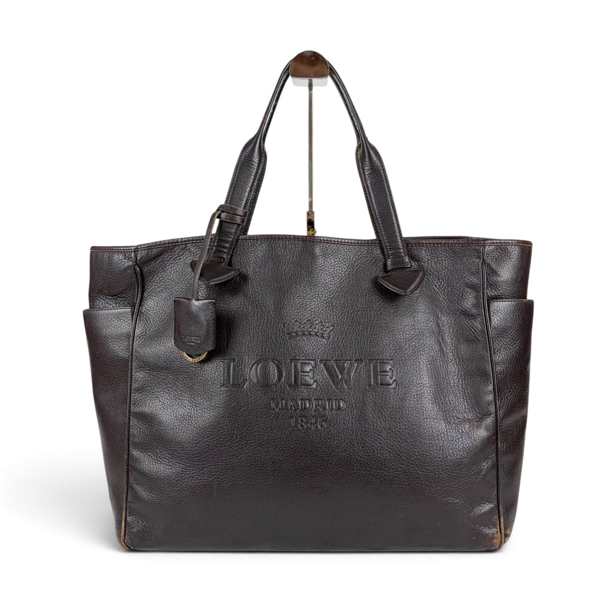 Loewe Heritage Tote Bag Leather Brown