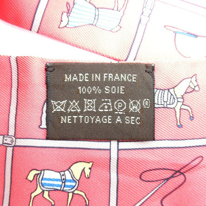 Hermes Twilly Scarf Horsewear Silk 100% Grenadine Camel Blue — view 3