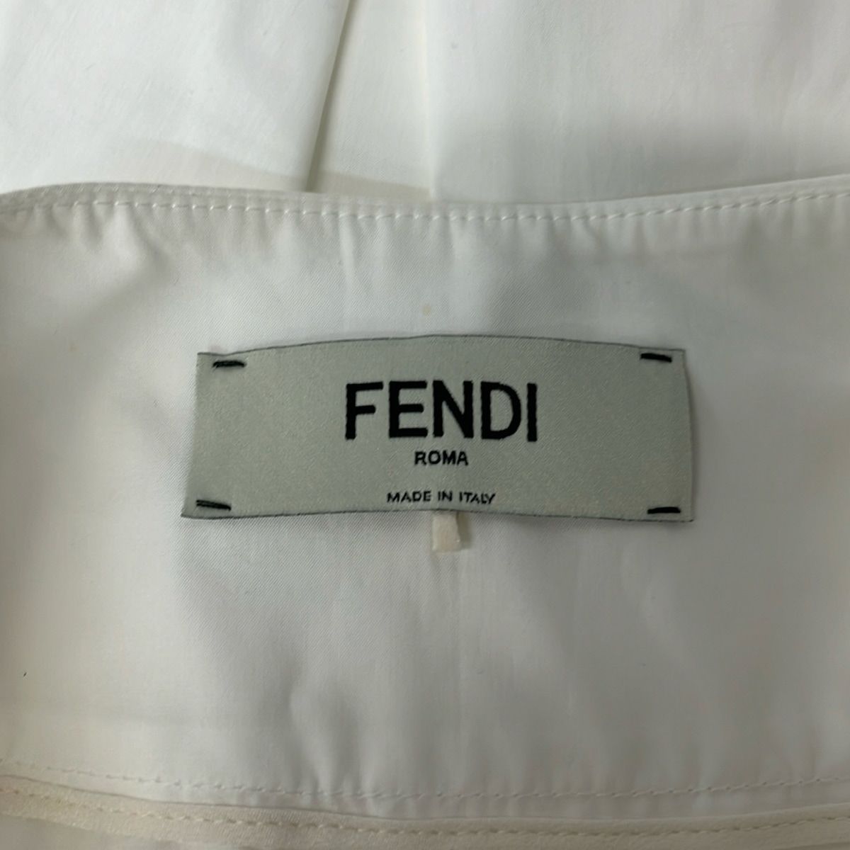 Fendi Skirt S White Knee-Length Ruffle 38 — view 3