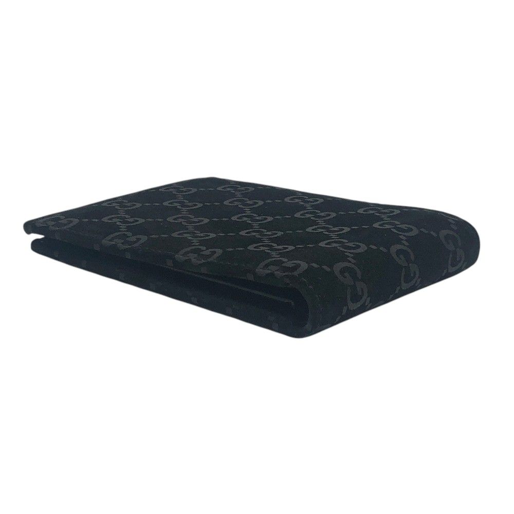 Gucci Bifold Wallet GG Pattern Suede Black — view 4