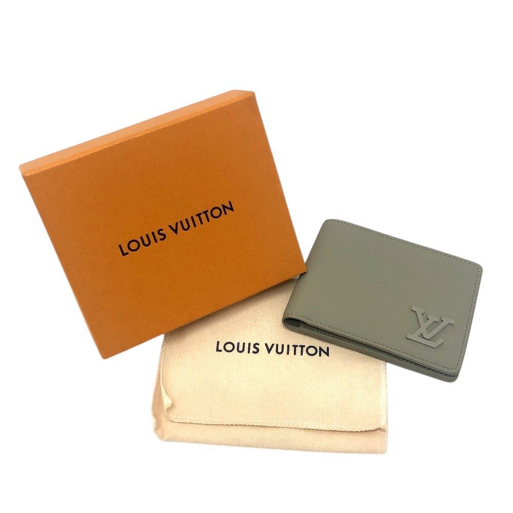 Louis Vuitton Bifold Wallet Portefeuille Multiple Taurillon Leather Sage — view 8