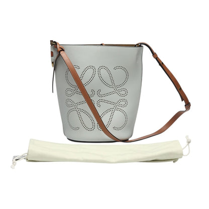 Loewe Gate Bucket Bag Anagram Gray