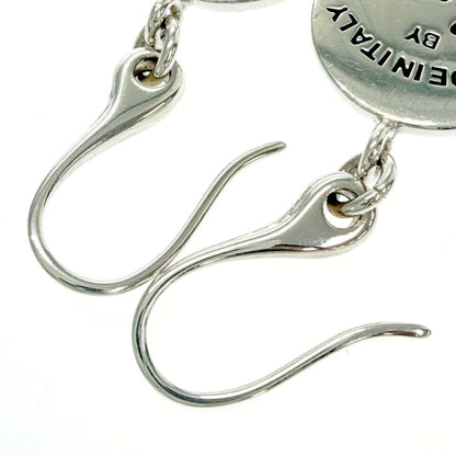 Gucci Silver Logo Round Hook Earrings — view 5