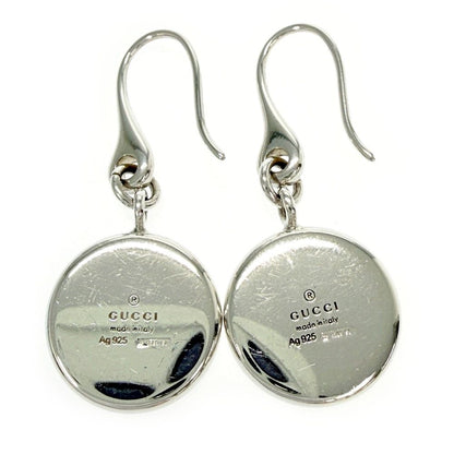 Gucci Silver Logo Round Hook Earrings — view 6