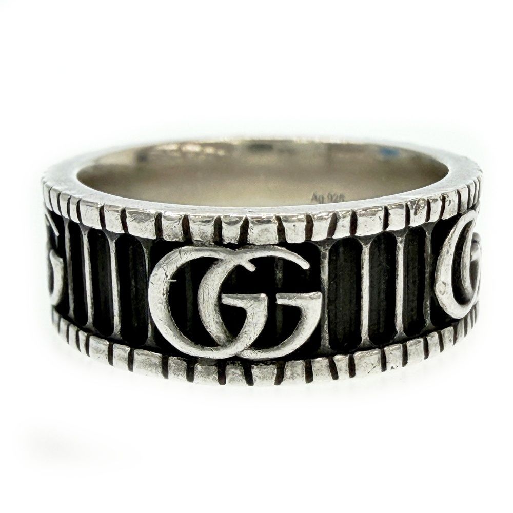 Gucci Silver GG Marmont Ring — view 2