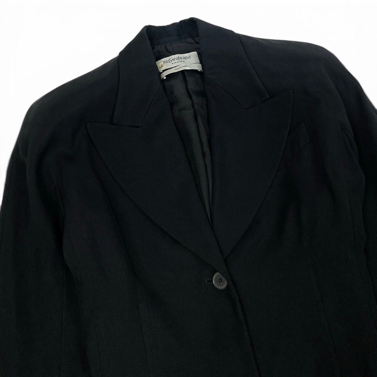 Saint Laurent Rive Gauche Tailored Jacket Black — view 5