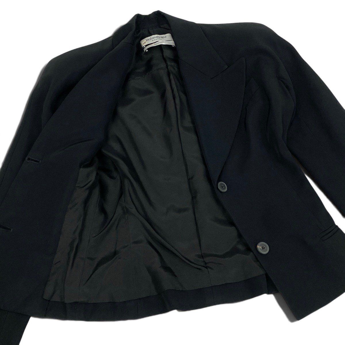 Saint Laurent Rive Gauche Tailored Jacket Black — view 4