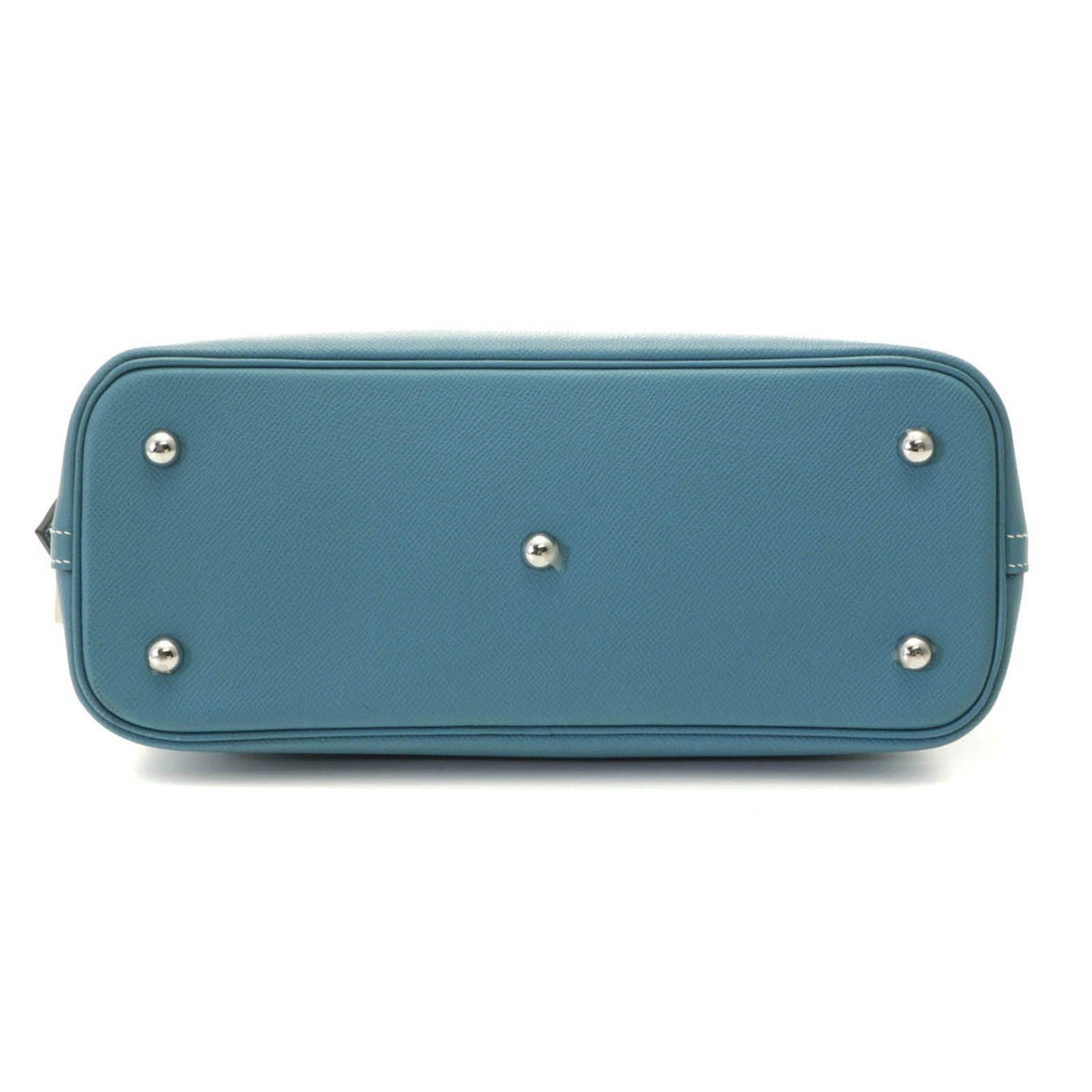 Hermes Bolide 1923 30 New Blue Jean Silver Handbag — view 3