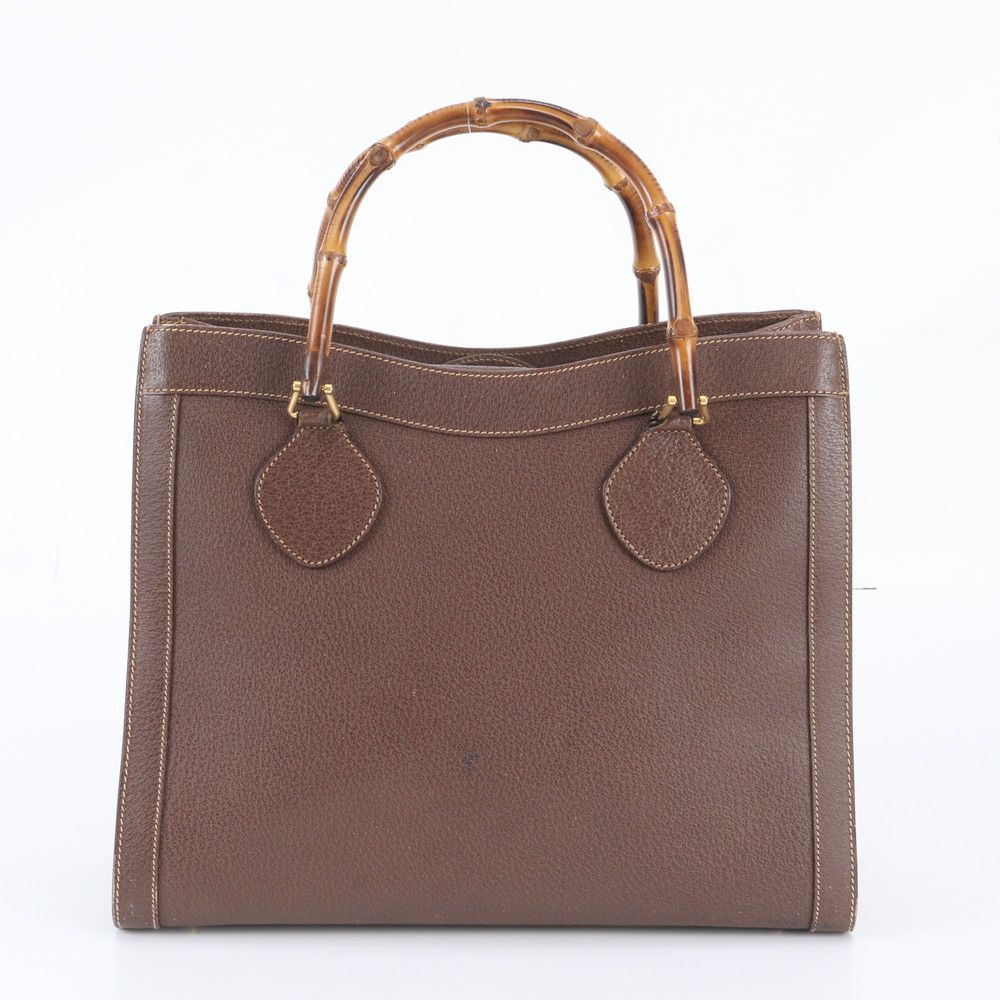 Gucci Vintage Bamboo Diana Leather Tote — view 3