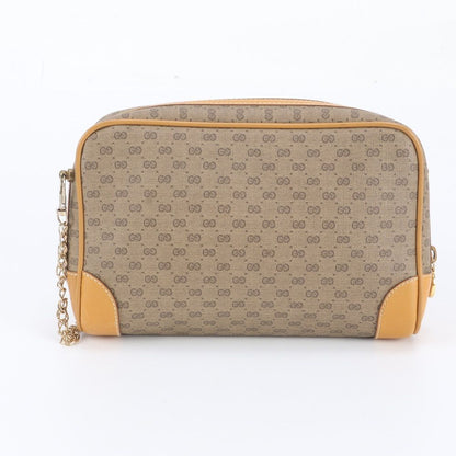 Gucci Vintage Micro GG 014 89 Leather Chain Shoulder Bag — view 3
