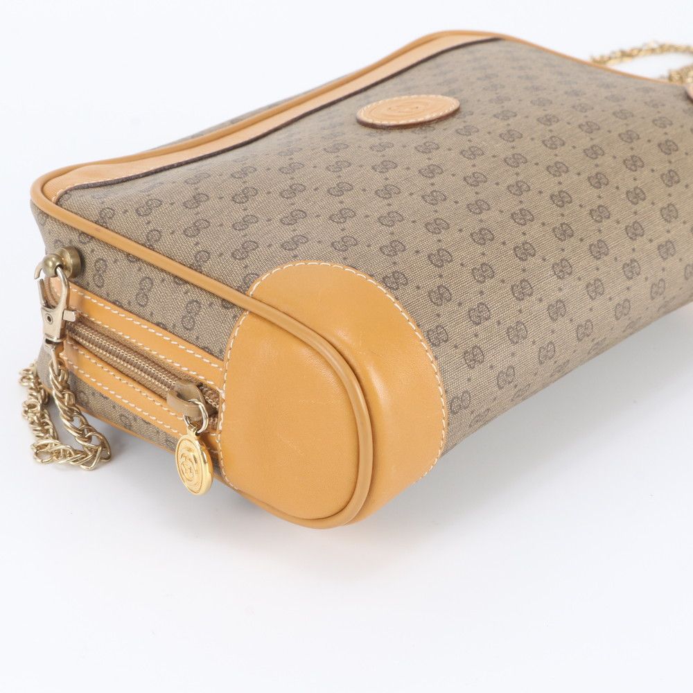 Gucci Vintage Micro GG 014 89 Leather Chain Shoulder Bag — view 5