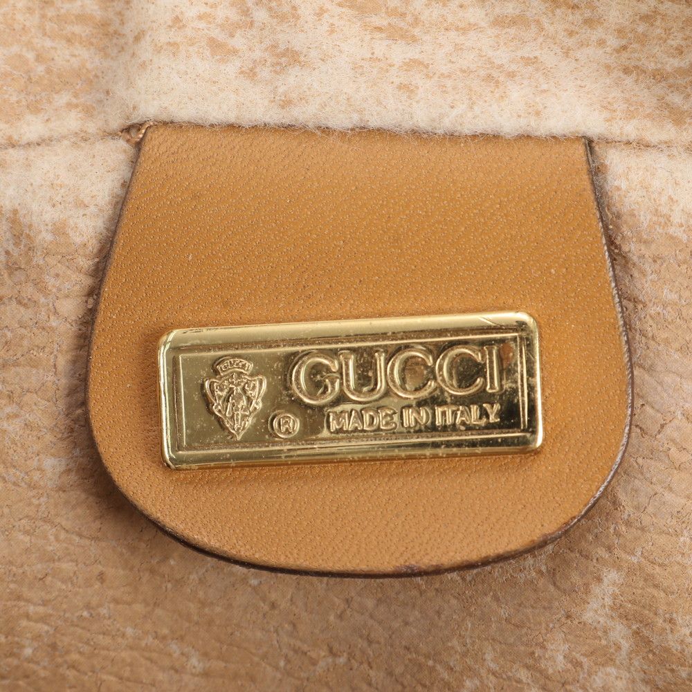Gucci Vintage Micro GG 014 89 Leather Chain Shoulder Bag — view 8