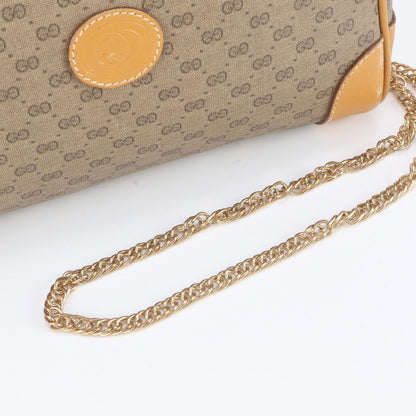 Gucci Vintage Micro GG 014 89 Leather Chain Shoulder Bag — view 2