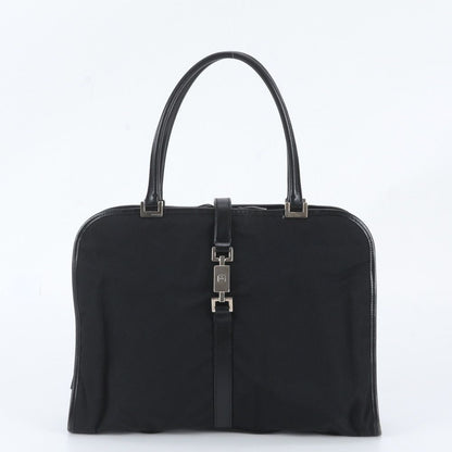 Gucci Jackie Leather Tote Shoulder Hand Black