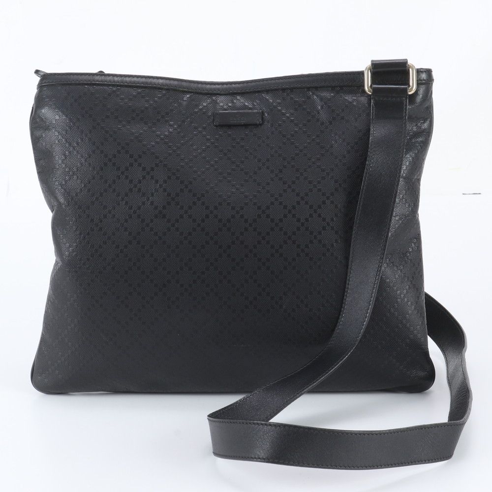 Gucci Diamante Leather Shoulder Bag Crossbody Messenger Business