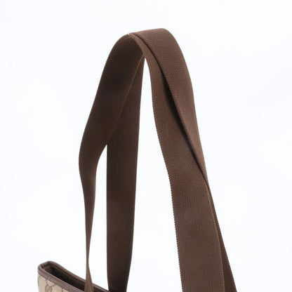 Gucci GG Canvas Leather Tote Shoulder Hand Brown — view 2