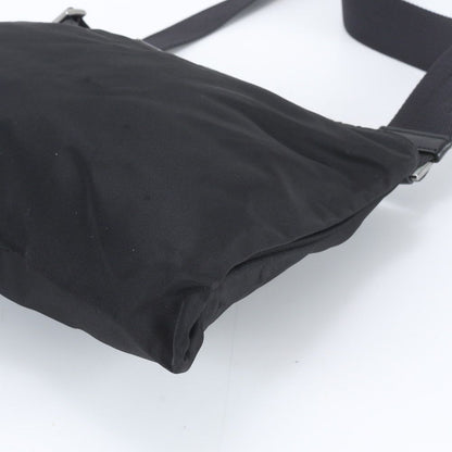 Prada Triangle Logo Tessuto Nylon Leather Shoulder Bag — view 4