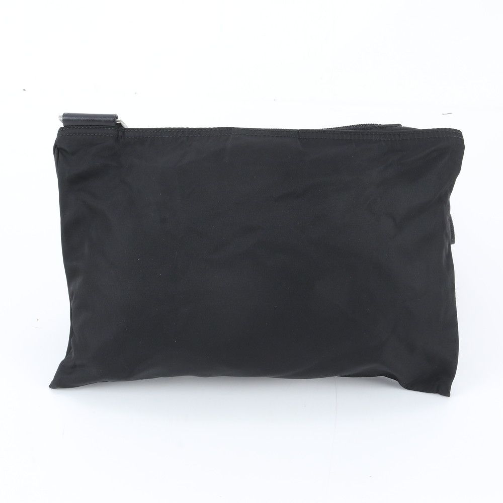 Prada Triangle Logo Tessuto Nylon Leather Shoulder Bag — view 3