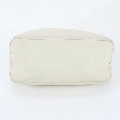Prada White Tag Vitello Daino Leather Shoulder Bag Tote — view 5