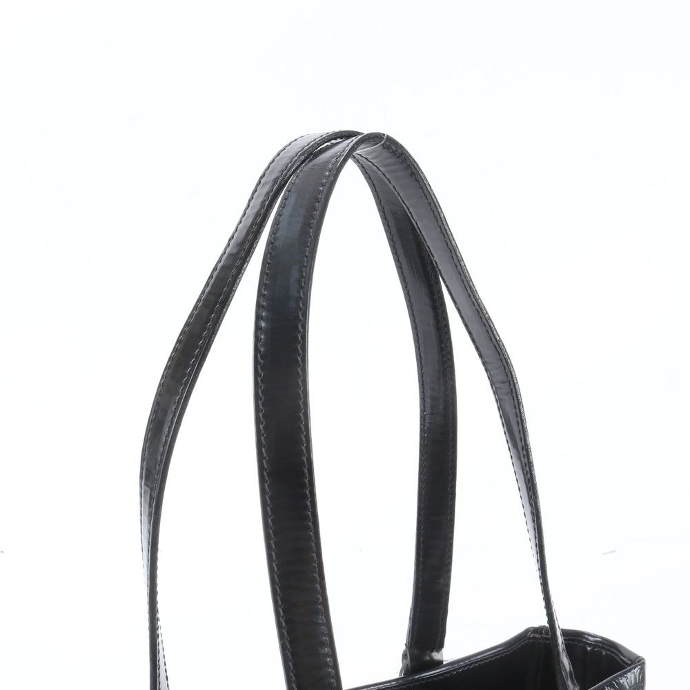 Prada White Tag Triangle Logo Leather Tote — view 2