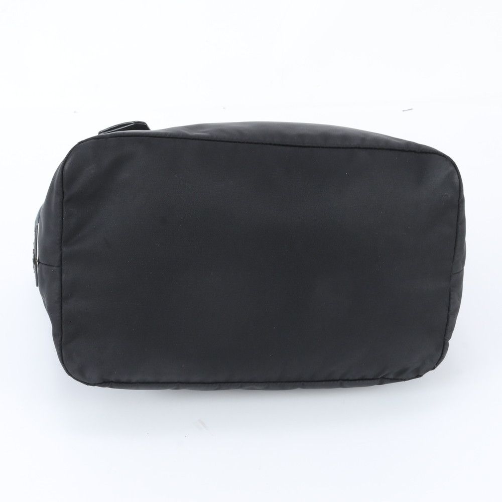 Prada Tessuto Nylon Triangle Logo Reversible Leather 2-Way Shoulder Bag — view 6