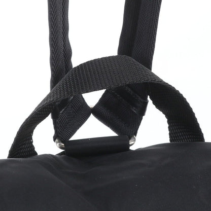 Prada White Tag with Tessuto Nylon Triangle Logo Leather Backpack — view 2