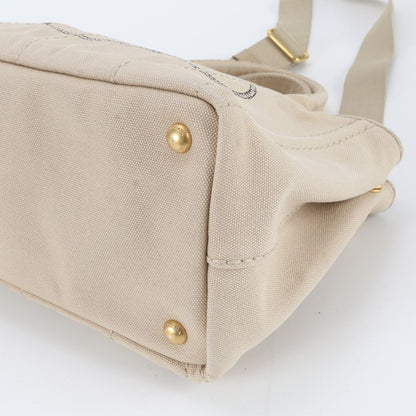 Prada Canapa Triangle Logo Leather 2-Way Shoulder Bag Crossbody — view 4
