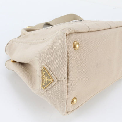 Prada Canapa Triangle Logo Leather 2-Way Shoulder Bag Crossbody — view 6