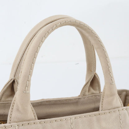 Prada Canapa Triangle Logo Leather 2-Way Shoulder Bag Crossbody — view 2