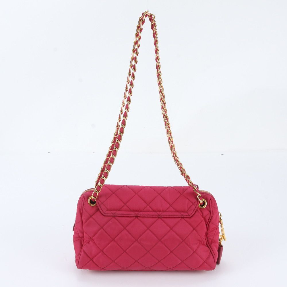 Prada White Tag Quilted Leather 2-Way Chain Shoulder Bag Crossbody — view 4