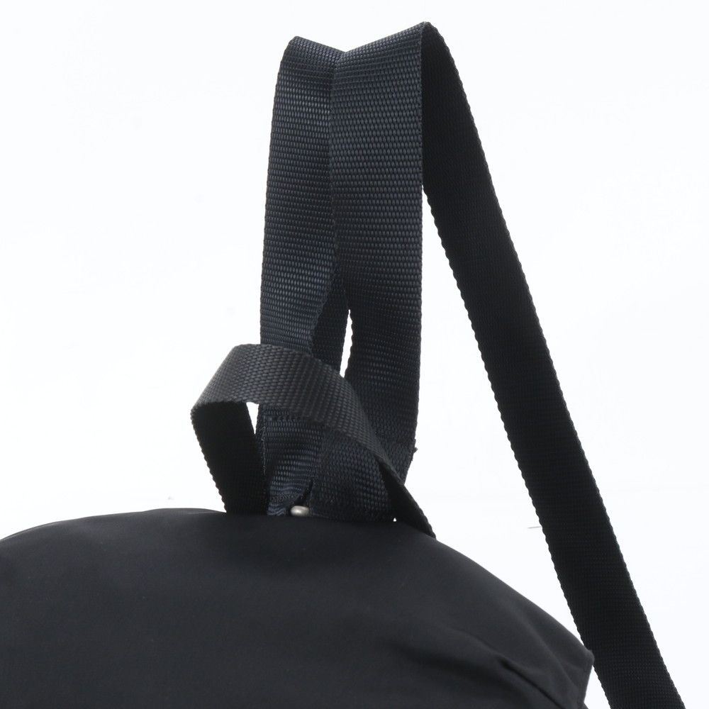 Prada White Tag Tessuto Nylon Triangle Logo Leather Backpack — view 2