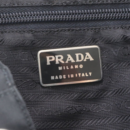 Prada White Tag Tessuto Nylon Triangle Logo Leather Backpack — view 8