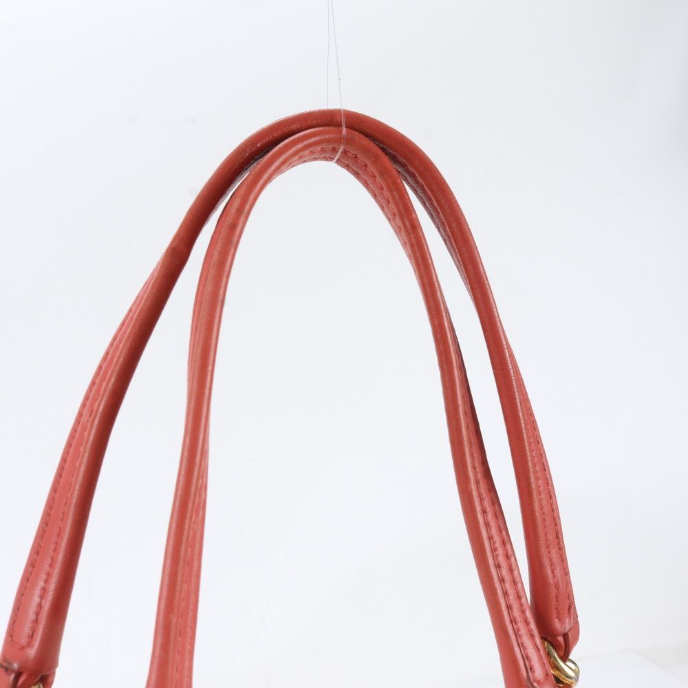 Prada Tessuto Nylon Leather Triangle Logo Chain Shoulder Tote — view 2