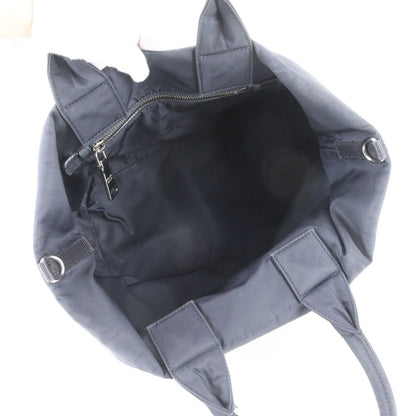Prada Tessuto Nylon Leather Triangle Logo Reversible 2-Way Tote — view 8