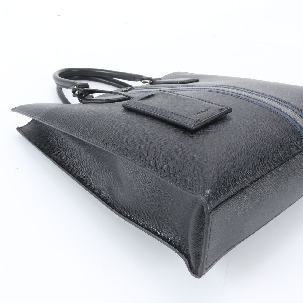 Prada Saffiano Leather Tote Shoulder Business — view 6