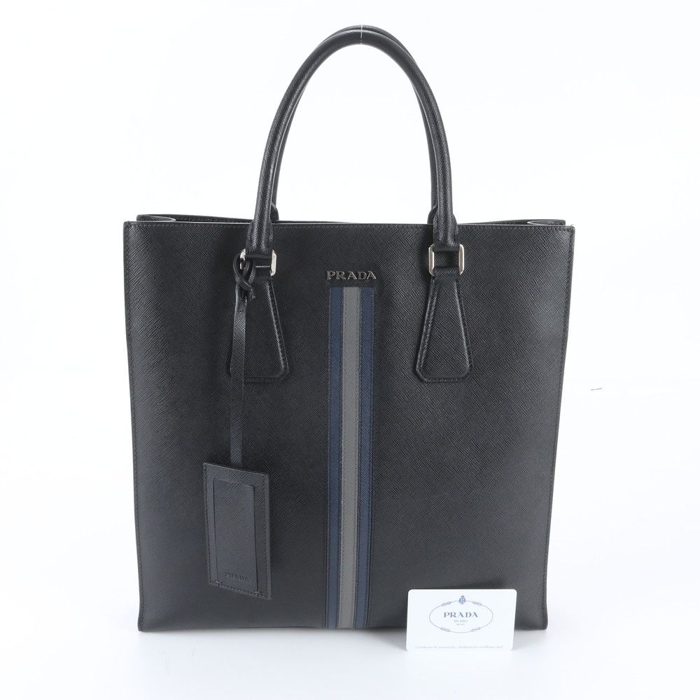 Prada Saffiano Leather Tote Shoulder Business