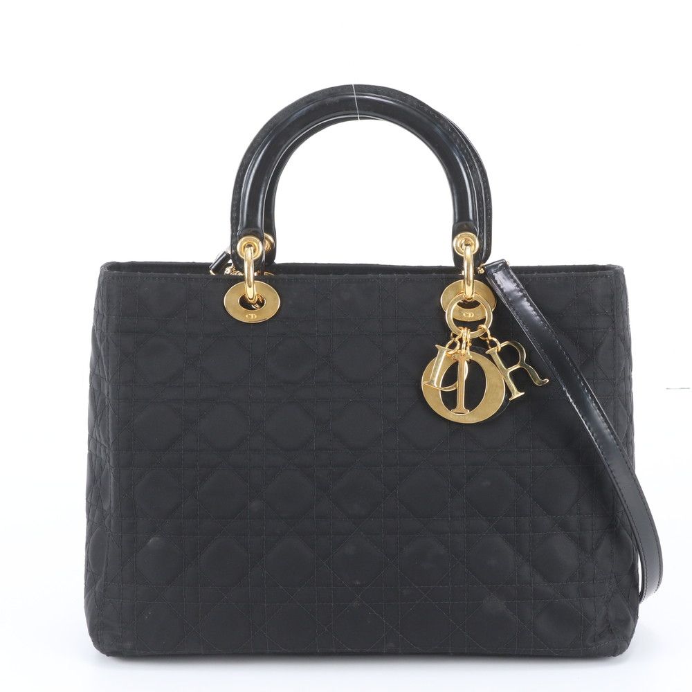 Dior Cannage Leather 2-Way Shoulder Bag