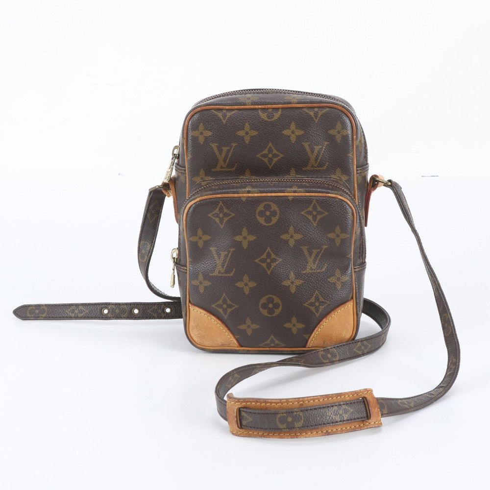 Louis Vuitton Monogram Amazon Leather Shoulder Bag Crossbody Brown
