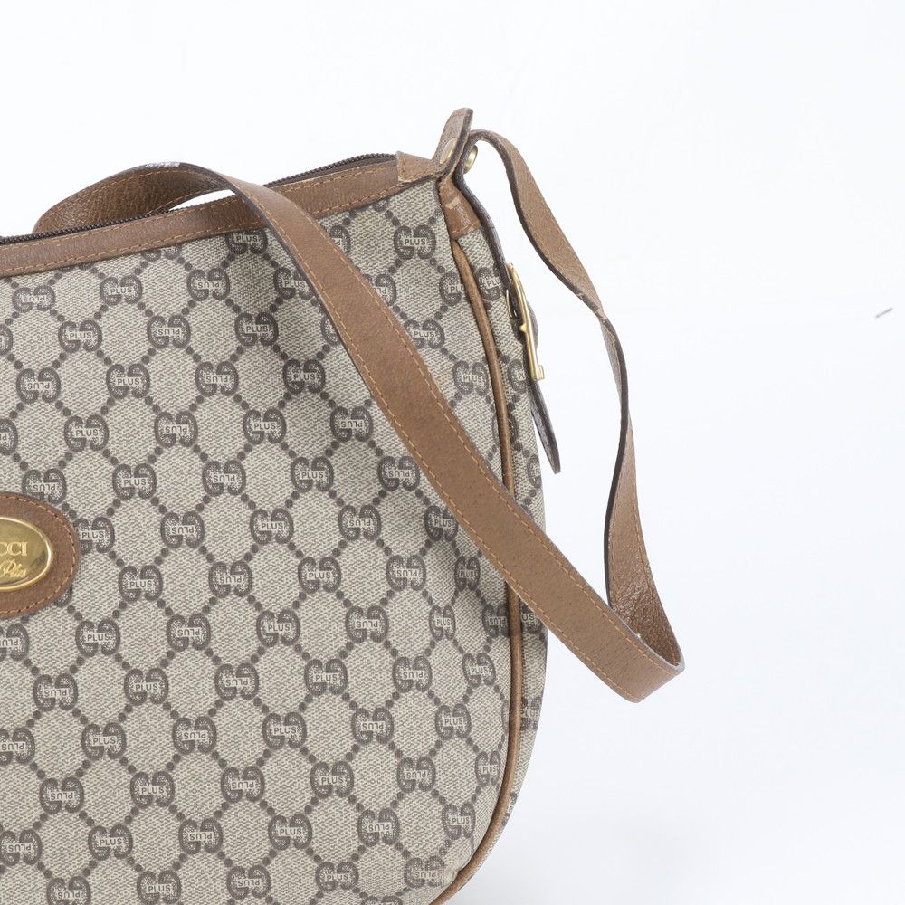 Gucci Vintage GG Plus Leather Shoulder Bag — view 2