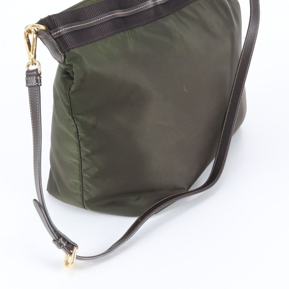 Prada Tessuto Nylon Leather 2-Way Shoulder Bag Crossbody — view 3