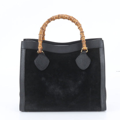 Gucci Vintage Bamboo 0 Leather Tote Diana