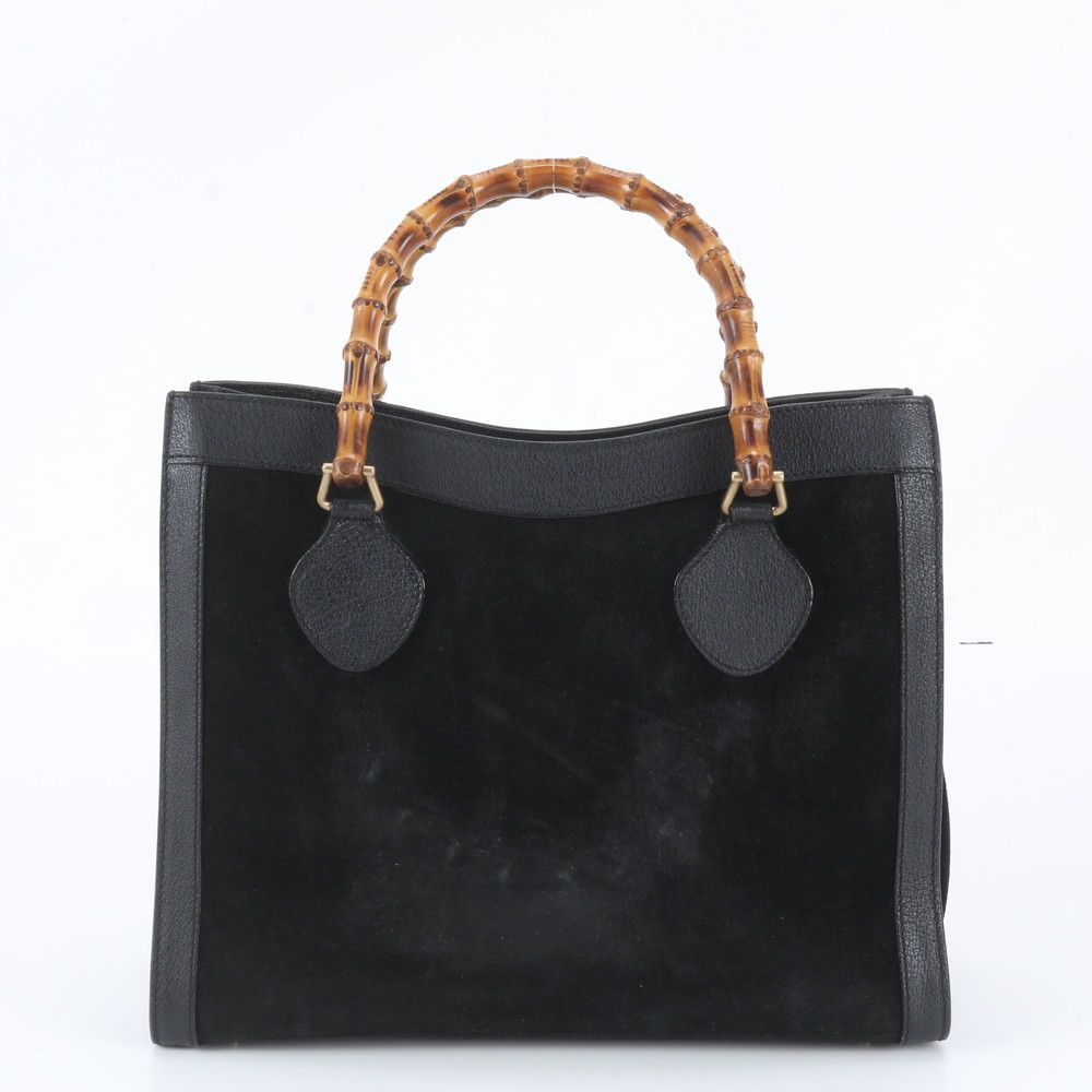 Gucci Vintage Bamboo 0 Leather Tote Diana — view 3