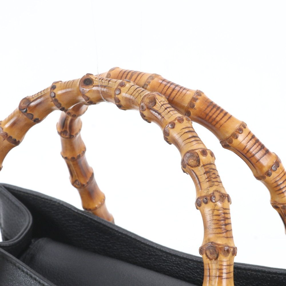 Gucci Vintage Bamboo 0 Leather Tote Diana — view 2