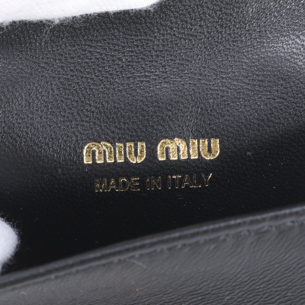 Miu Miu Airpods Wireless Earphones Case Chain Shoulder Leather Pouch — view 8