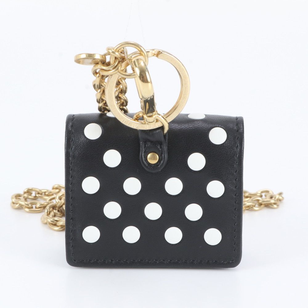 Miu Miu Airpods Wireless Earphones Case Chain Shoulder Leather Pouch — view 2