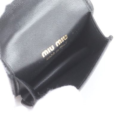 Miu Miu Airpods Wireless Earphones Case Chain Shoulder Leather Pouch — view 7